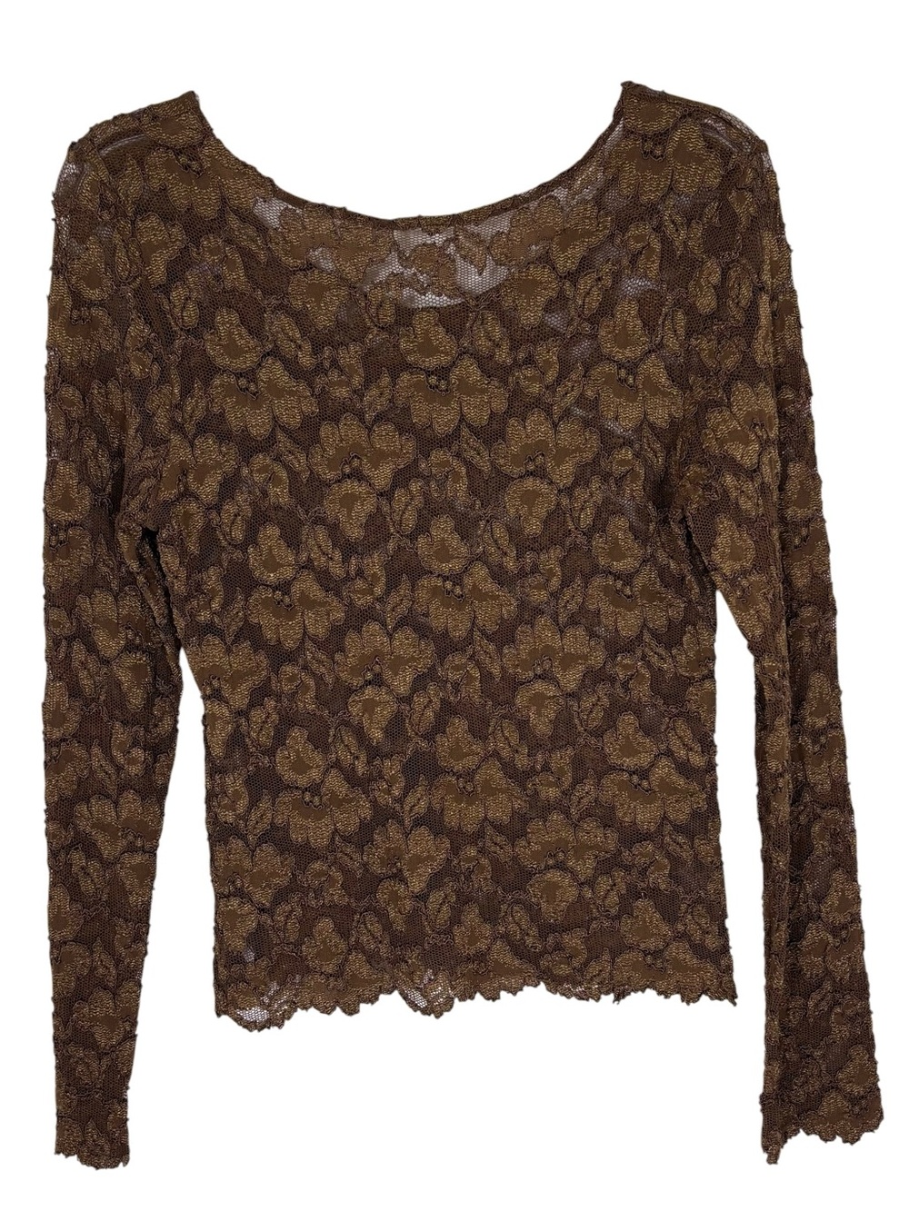 Hanky Panky Lace Top Y2K Sheer Floral M - Picture 2 of 7